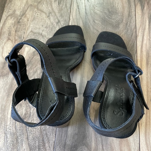 Splendid Black Heeled Sandals Size 8 - Picture 4 of 9